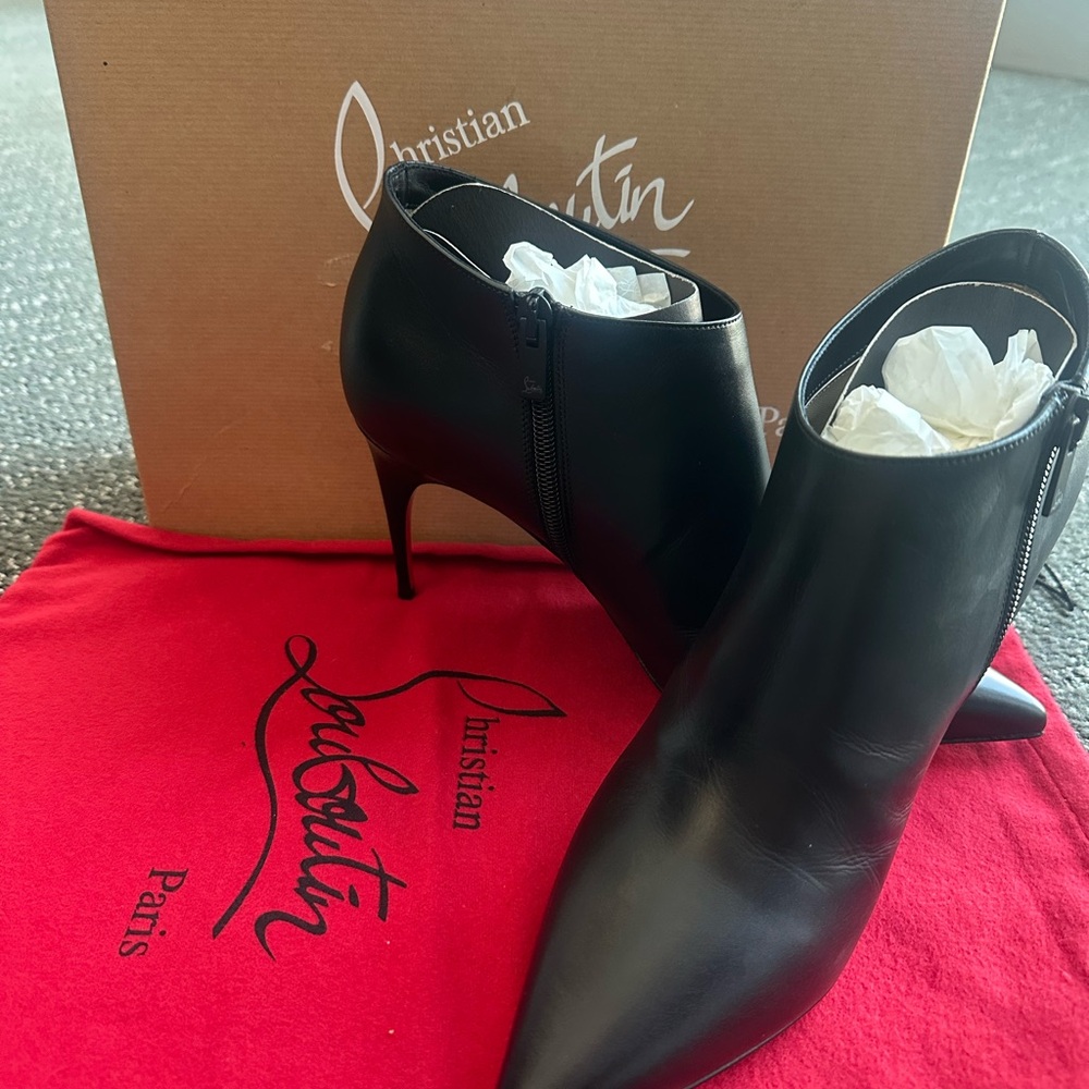 Christian Louboutin Black Heeled Boots